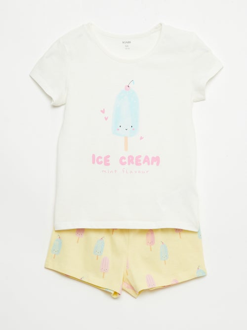 2er-Set kurze Pyjama-Sets aus Baumwolljersey - Kiabi
