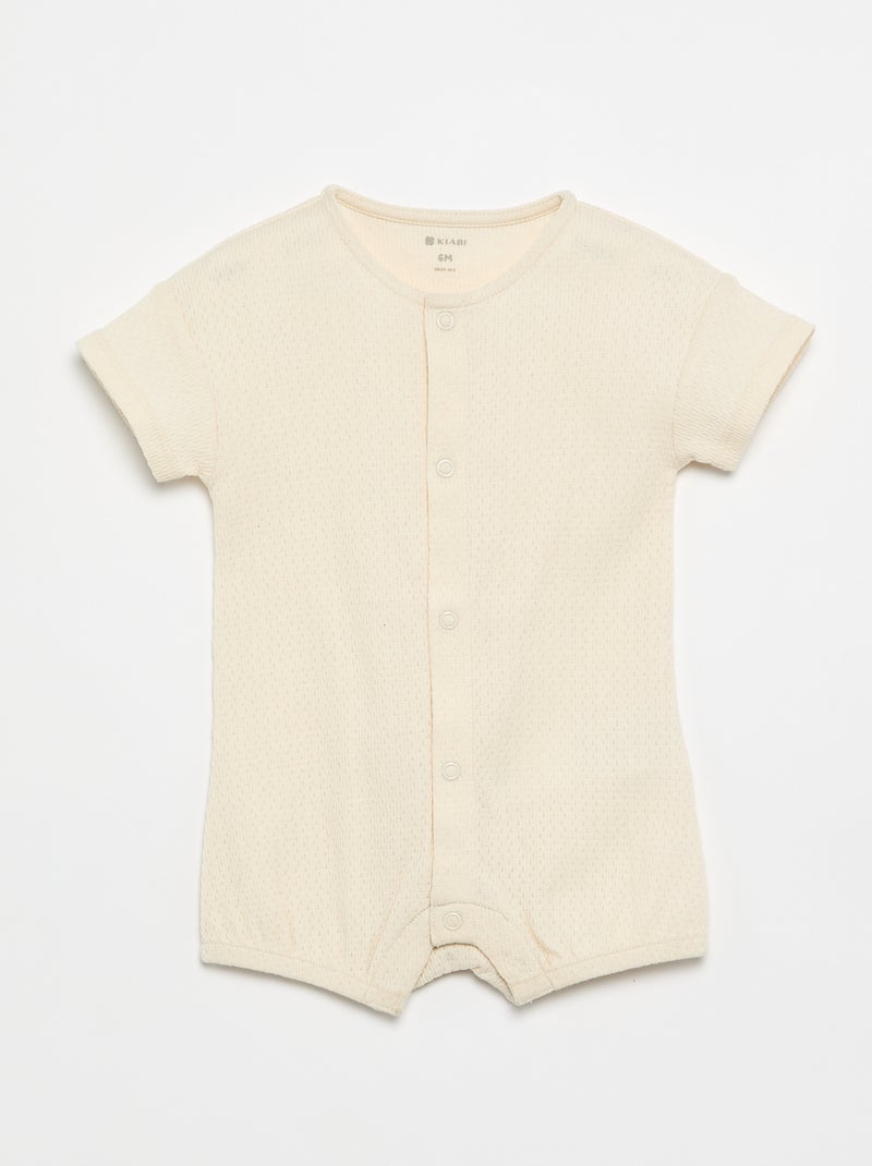 2er-Set leichte Schlafanzüge Beige - Kiabi