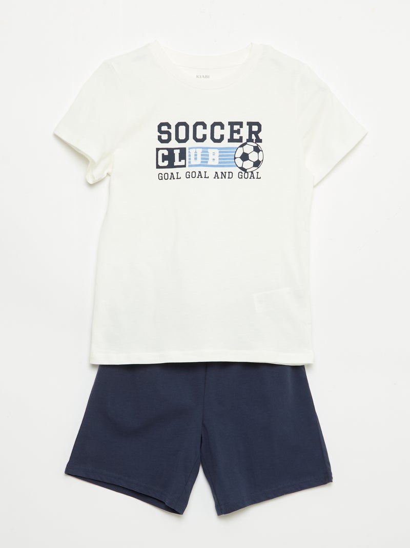 2er-Set Pyjamas Blau - Kiabi