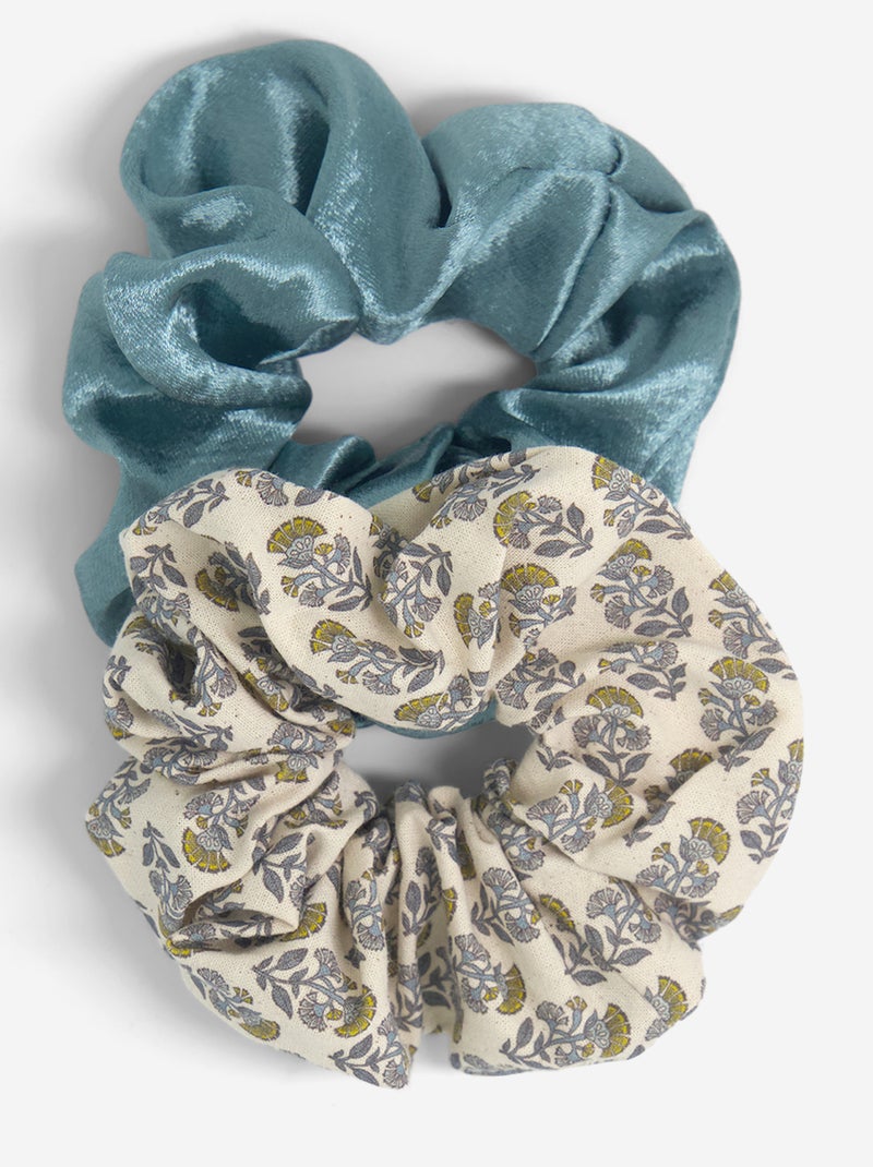 2er-Set Scrunchies Bleu - Kiabi