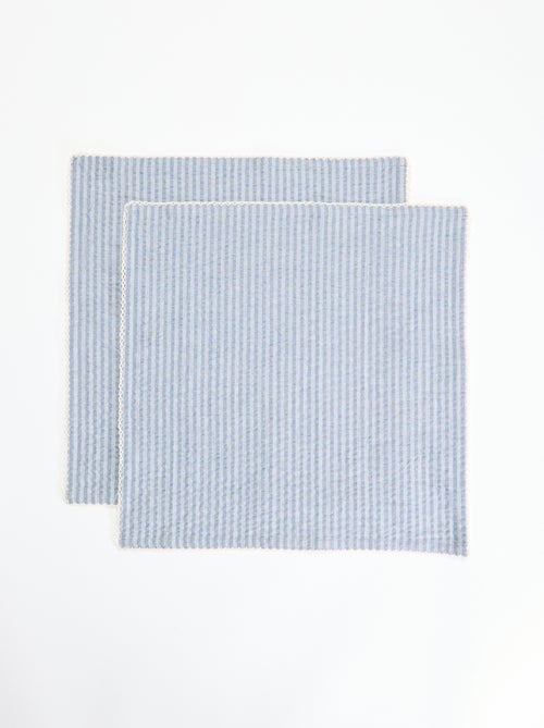 2er-Set Seersucker-Servietten - Kiabi