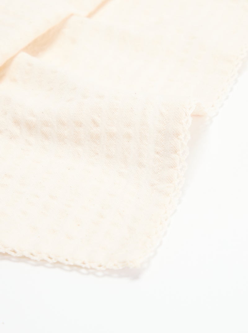 2er-Set Seersucker-Tischservietten Beige - Kiabi