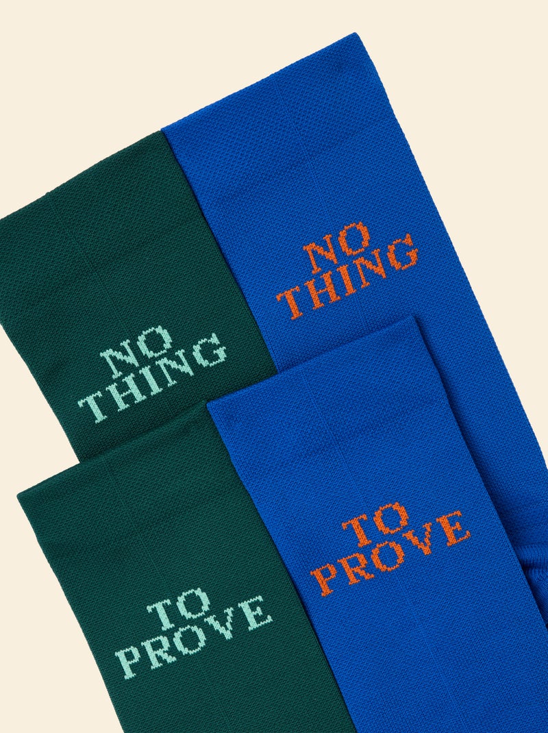 2er-Set Socken mit Aufschrift - (ekstract) Vert - Kiabi