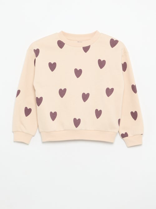 2er-Set Sweatshirts: 1 unifarben und 1 mit Allover-Print - Kiabi