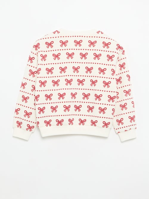 2er-Set Sweatshirts: 1 unifarben und 1 mit Allover-Print - Kiabi