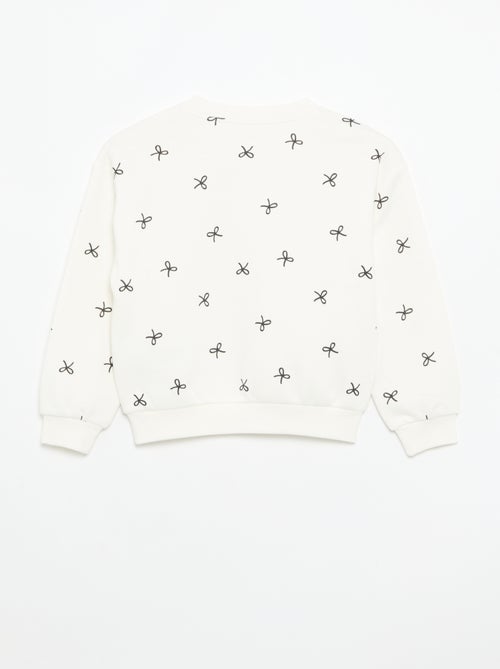 2er-Set Sweatshirts: 1 unifarben und 1 mit Allover-Print - Kiabi