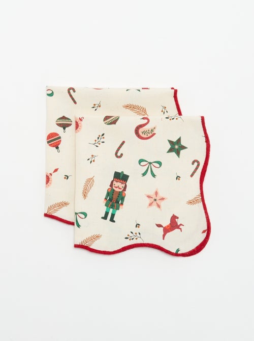 2er-Set Tischservietten mit 'Weihnachten'-Print - KIABI Home - Kiabi