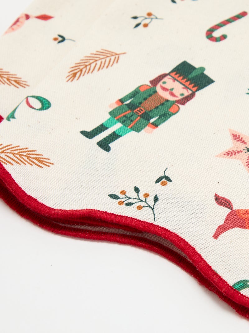 2er-Set Tischservietten mit 'Weihnachten'-Print - KIABI Home Ecru - Kiabi