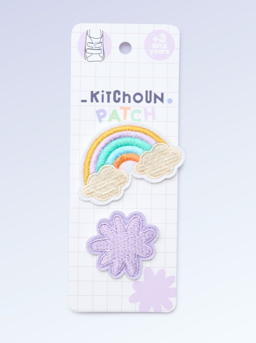 2er-Set zum Aufschieben von Patches, um deine 'Kitchoun' Sneakers zu personalisieren - Kiabi