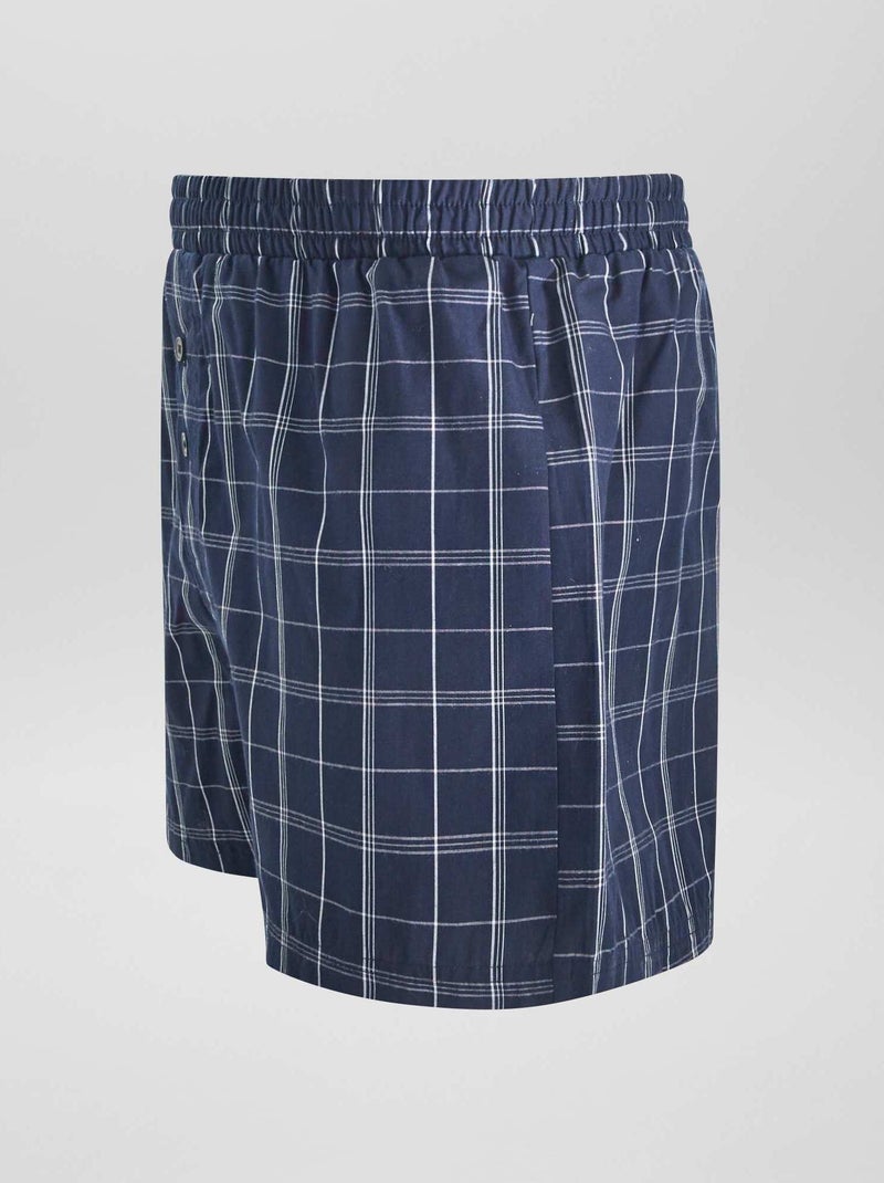 3 Boxershorts Blau - Kiabi