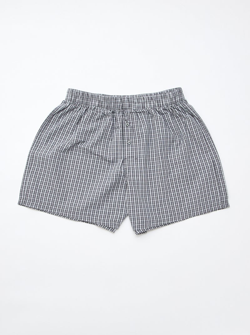 3 Boxershorts Grau - Kiabi