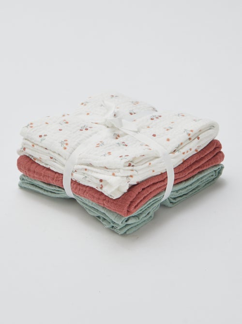 3-Pack Baby Swaddles - Kiabi