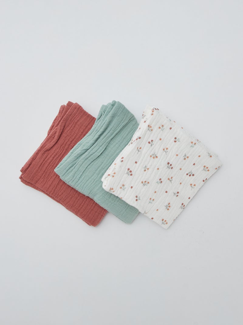 3-Pack Baby Swaddles Beige - Kiabi