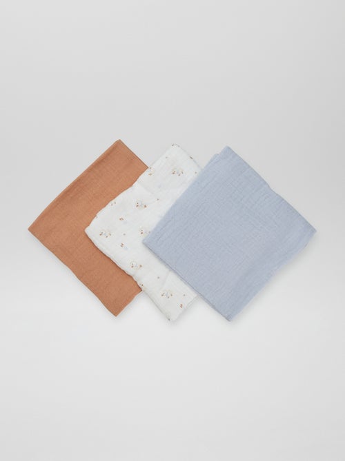 3-Pack Baby Swaddles - Kiabi