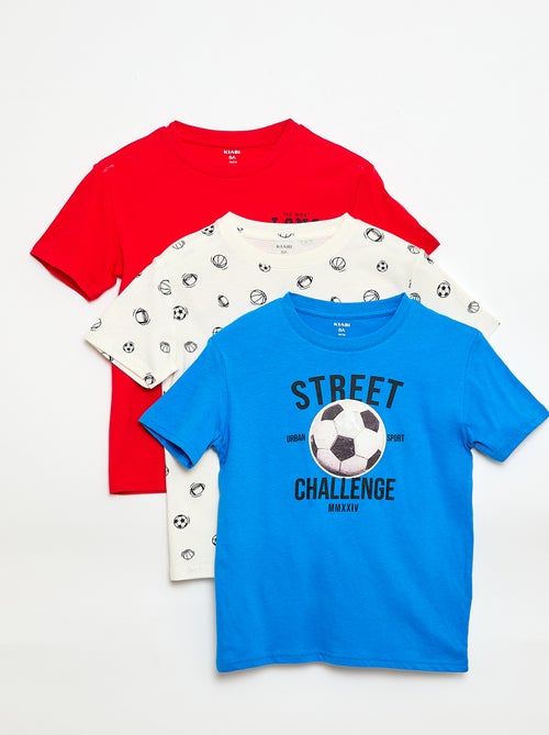 3-Pack Cotton T-Shirts - Kiabi