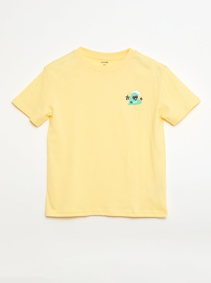 3-Pack Cotton T-Shirts Blue - Kiabi