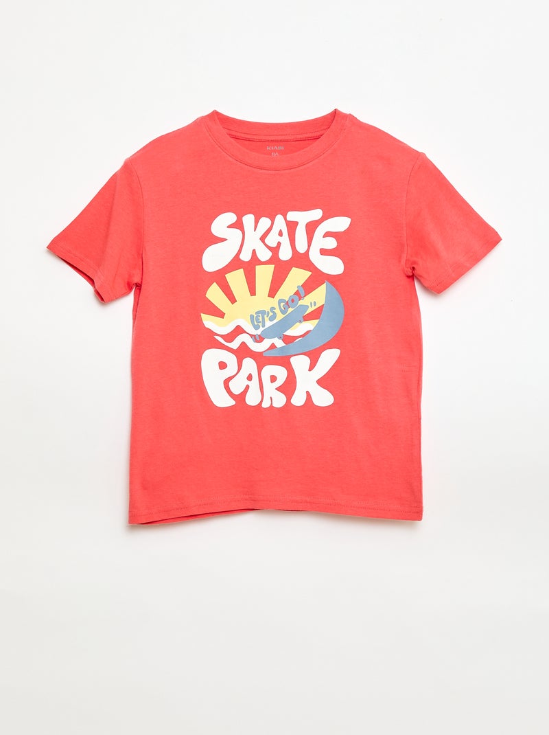 3-Pack Cotton T-Shirts Blue - Kiabi