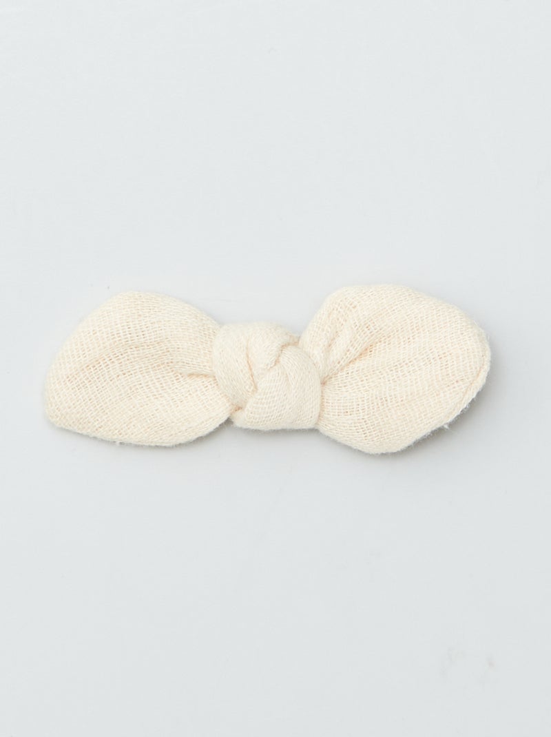 3-Pack Crocodile Clip Hair Clips with Bow PINK - Kiabi