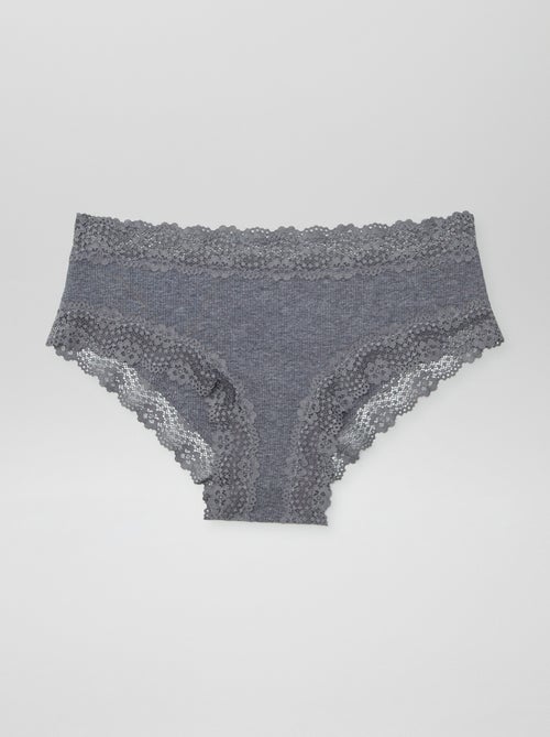 3-Pack Fine Ribbed Shorties - Kiabi
