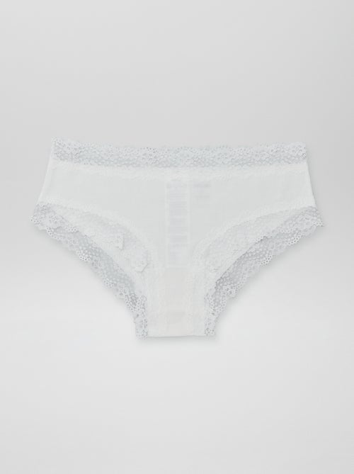 3-Pack Fine Ribbed Shorties - Kiabi