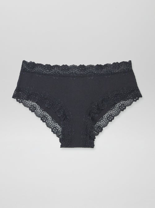 3-Pack Fine Ribbed Shorties - Kiabi