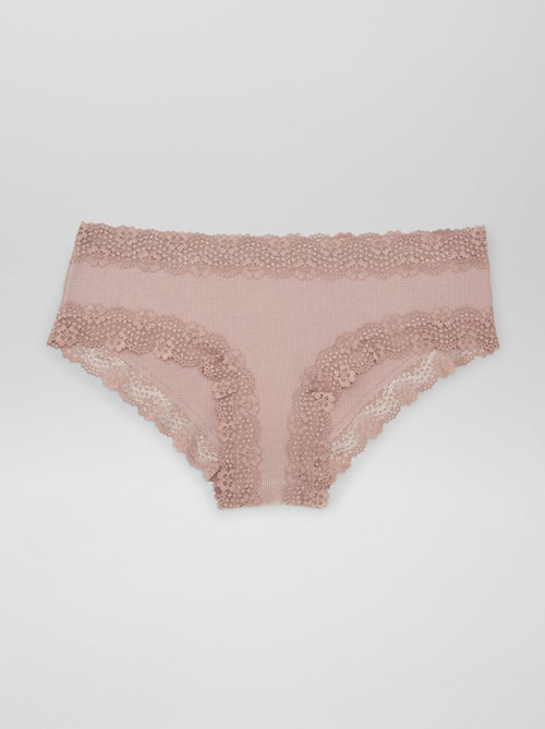 3-Pack Fine Ribbed Shorties - Kiabi