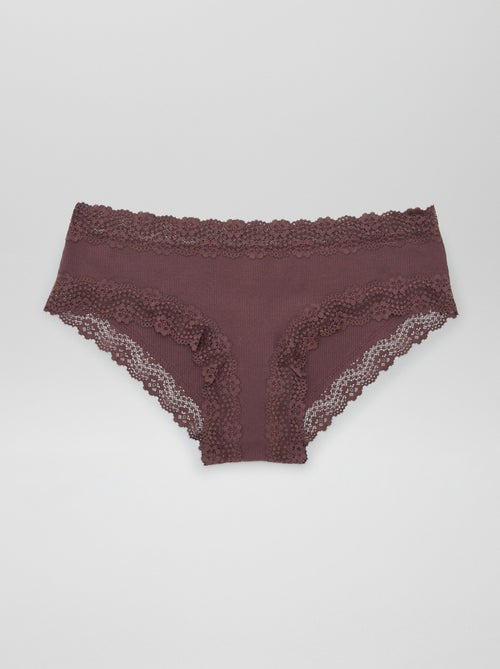 3-Pack Fine Ribbed Shorties - Kiabi