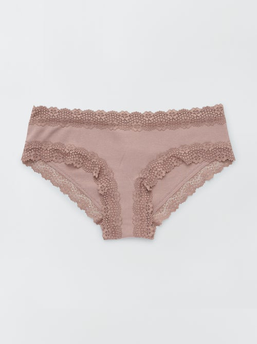 3-Pack Fine Ribbed Shorties - Kiabi