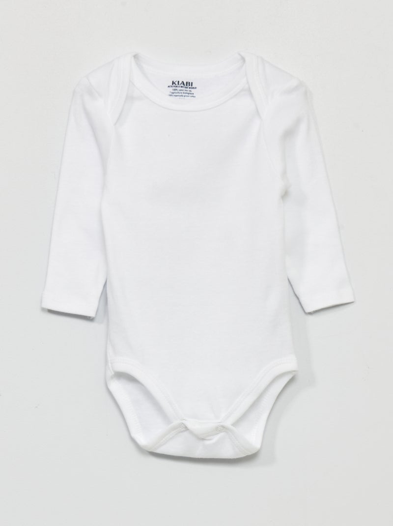 3-Pack Jersey Bodysuits white - Kiabi