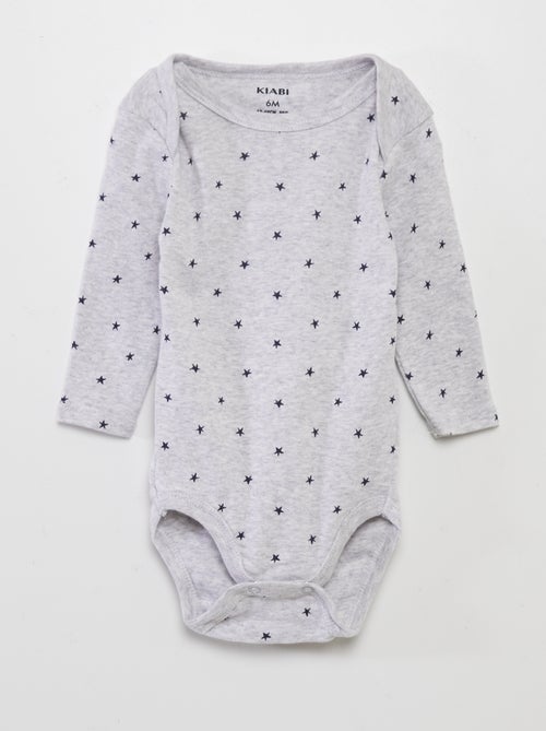 3-Pack Long-Sleeved Bodysuits - Kiabi