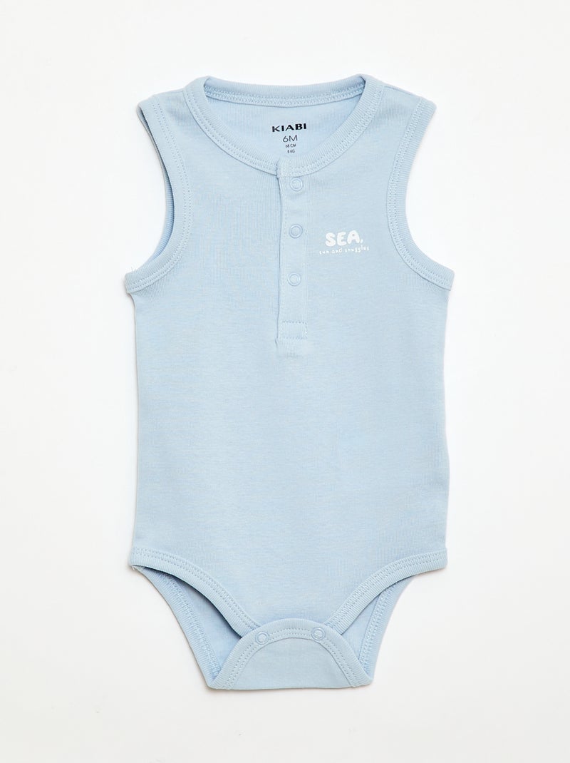 3-Pack of Bodysuits - 3 pieces Blue - Kiabi