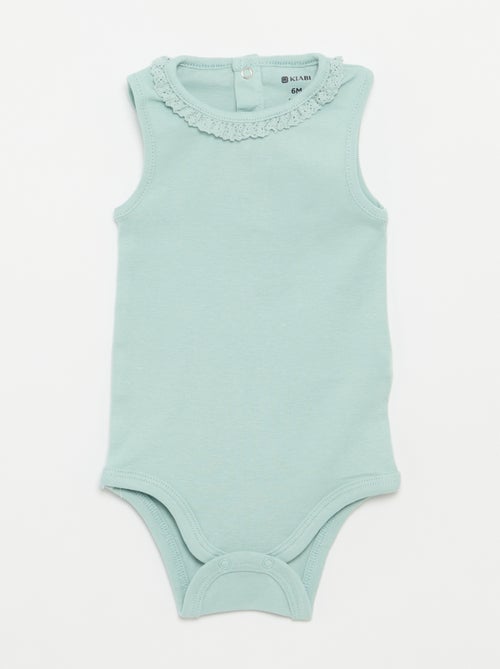 3-pack of embroidered round-neck bodysuits - Kiabi 3-pack of embroidered round-neck bodysuits - Kiabi