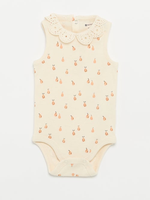 3-pack of embroidered round-neck bodysuits - Kiabi 3-pack of embroidered round-neck bodysuits - Kiabi