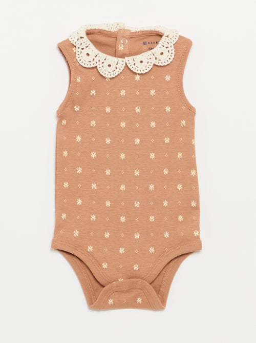 3-pack of embroidered round-neck bodysuits - Kiabi 3-pack of embroidered round-neck bodysuits - Kiabi