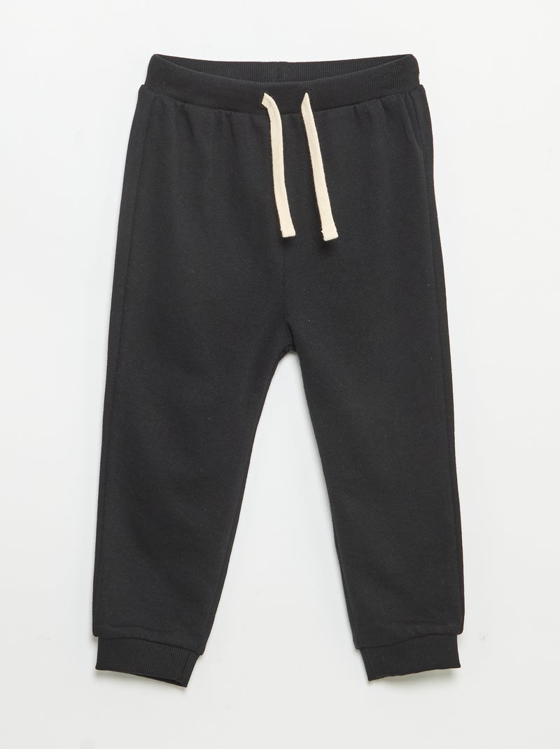 3-pack of French Terry Joggers Black - Kiabi