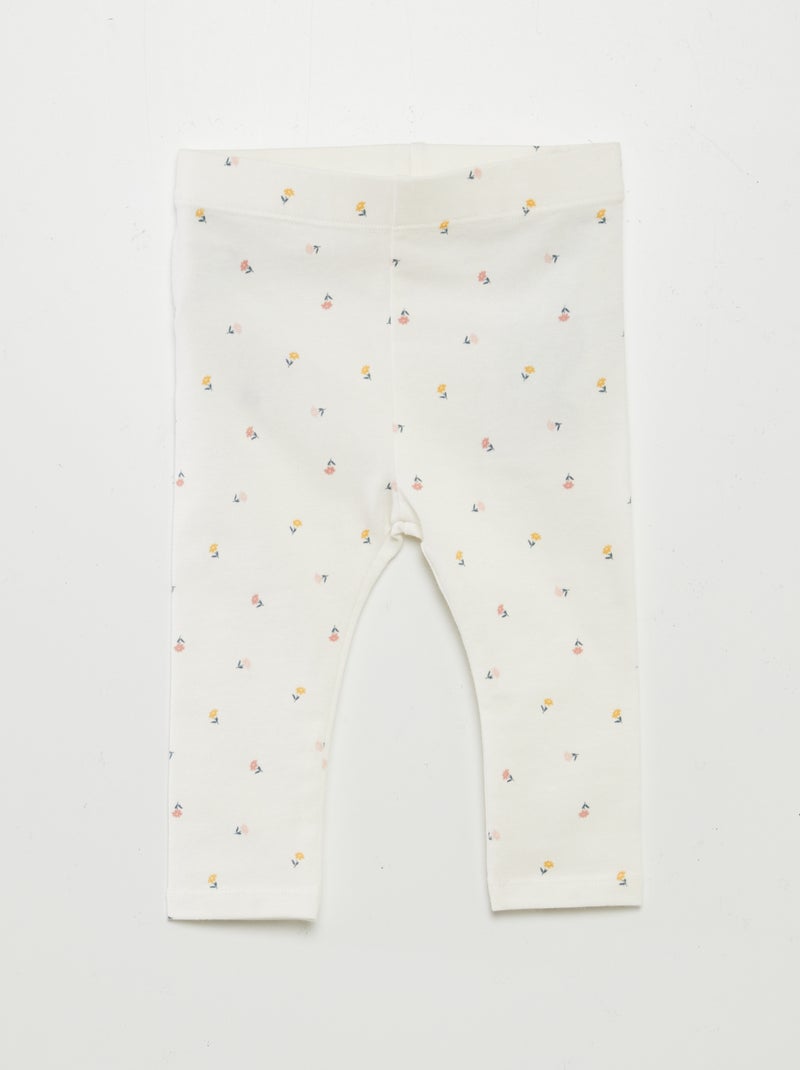 3-Pack of Long Leggings WHITE - Kiabi