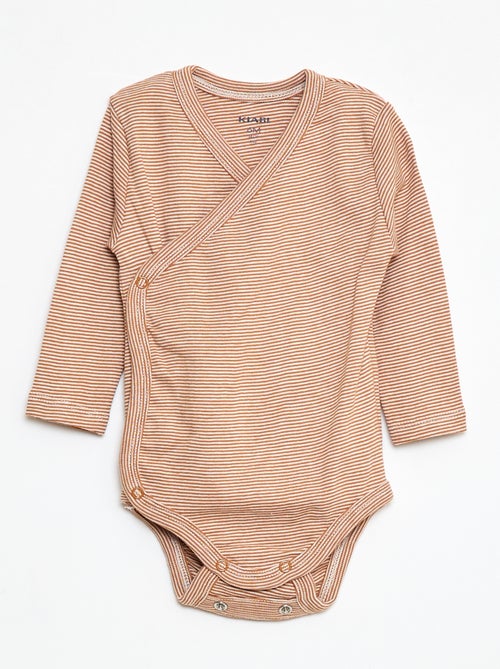 3-Pack of Long-Sleeve Bodysuits with Snap Closure - Kiabi