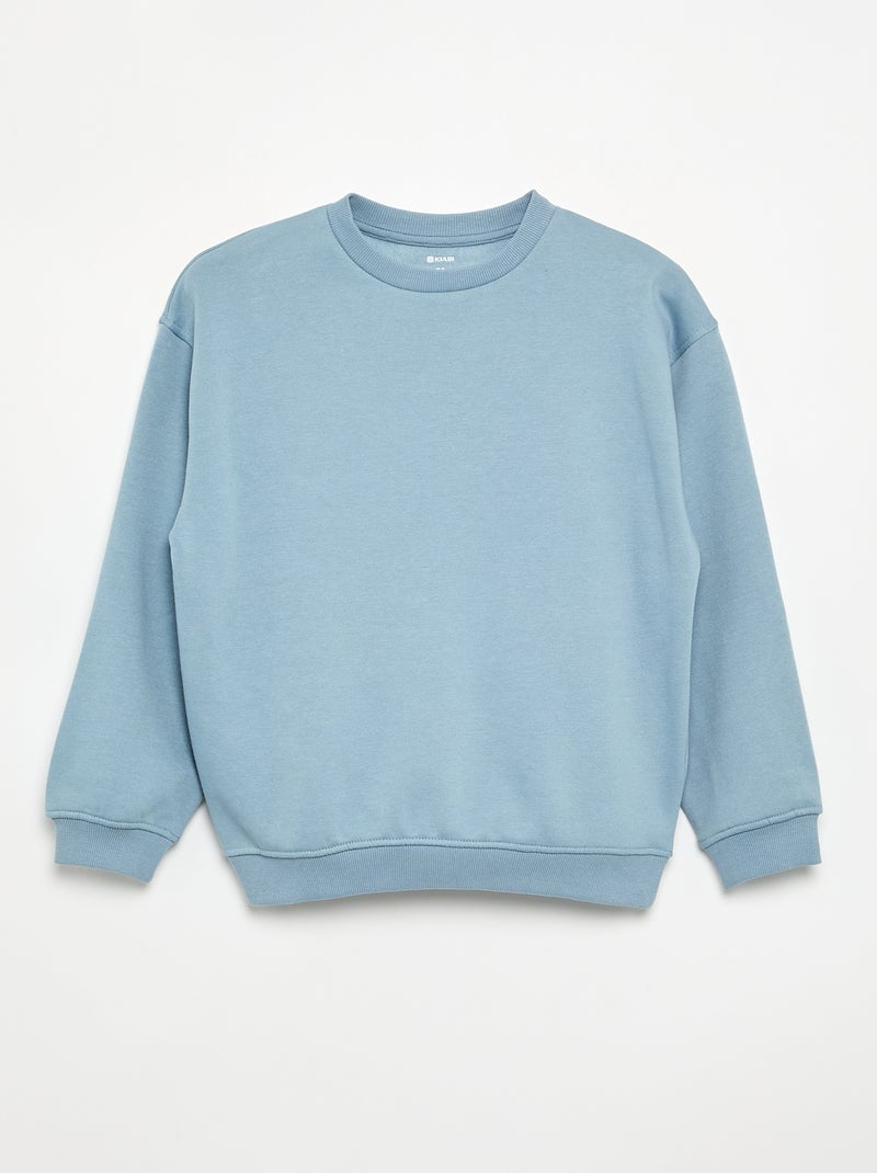 3-pack of long-sleeved fleece sweatshirts Blue - Kiabi