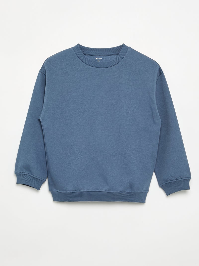 3-pack of long-sleeved fleece sweatshirts Blue - Kiabi