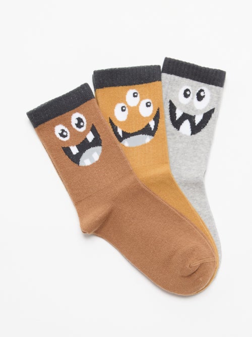 3-pack of monster socks - Kiabi