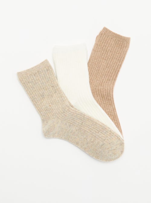 3-Pack of Plain Ankle Socks - Kiabi