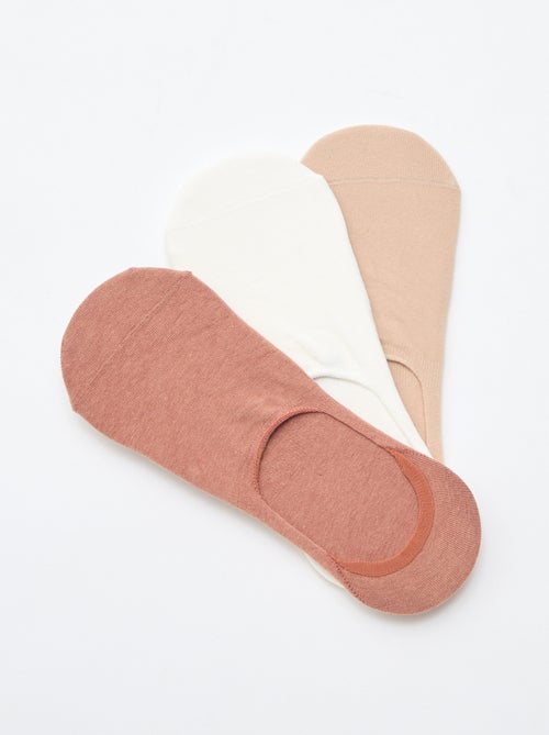 3-Pack of Plain Cotton Socks - Kiabi