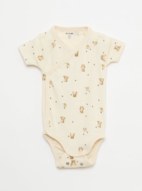 3-Pack of Short-Sleeve Convertible Bodysuits - Kiabi