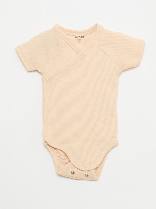 3-Pack of Short-Sleeve Convertible Bodysuits - Kiabi