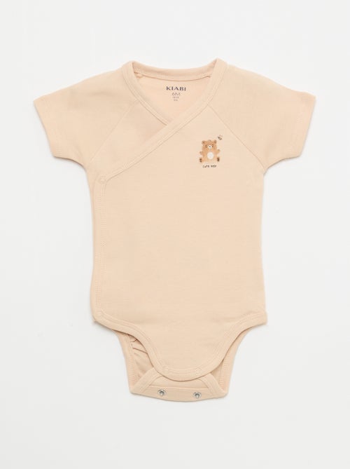 3-Pack of Short-Sleeve Convertible Bodysuits - Kiabi
