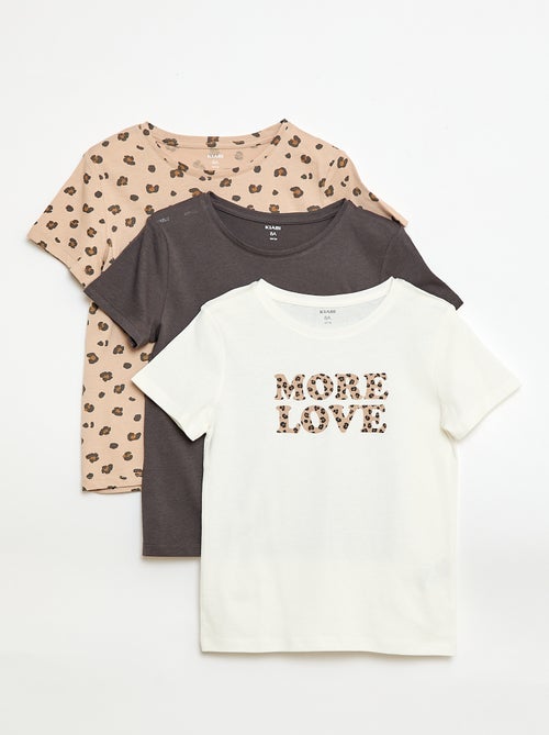 3-Pack of Short-Sleeve T-Shirts - Kiabi