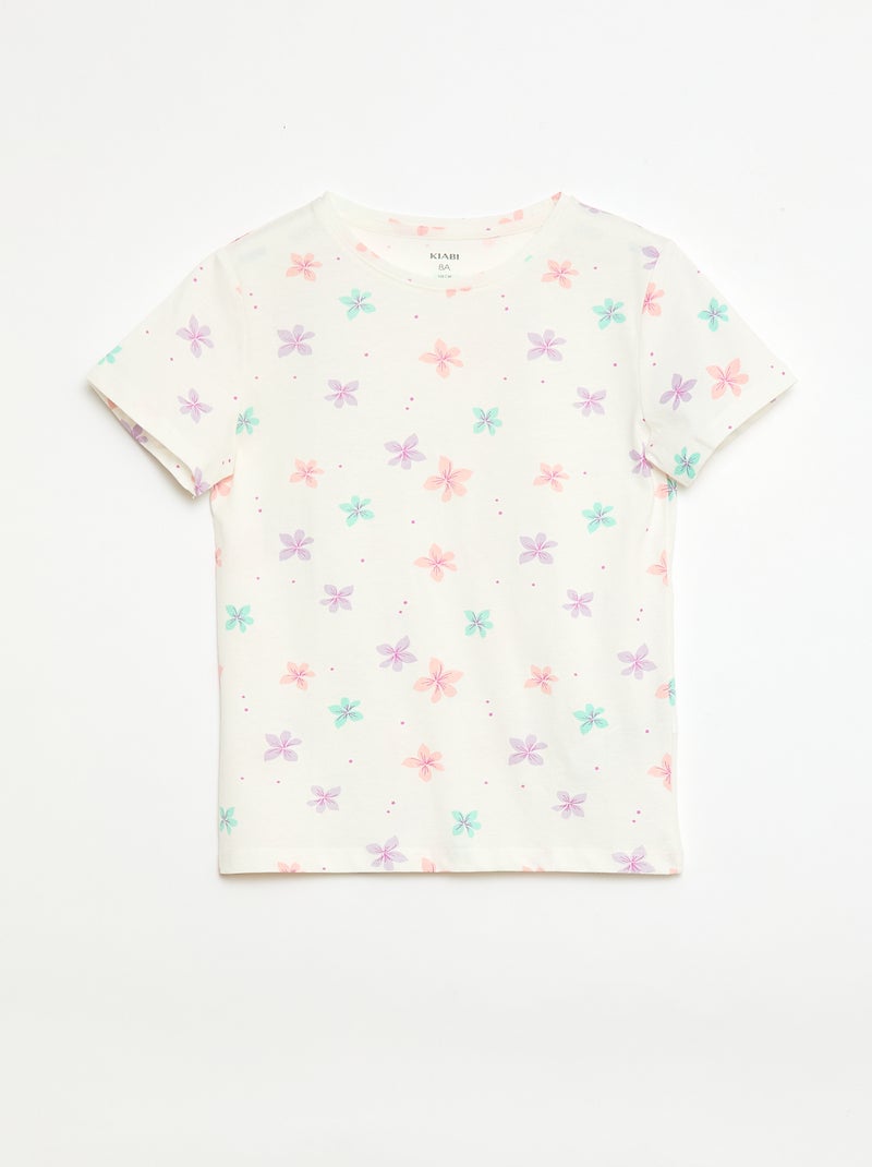 3-Pack of Short-Sleeve T-Shirts Purple - Kiabi