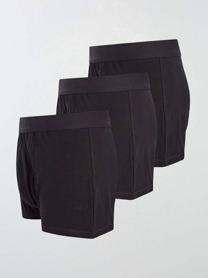 3-Pack of Size+ Boxers Black - Kiabi