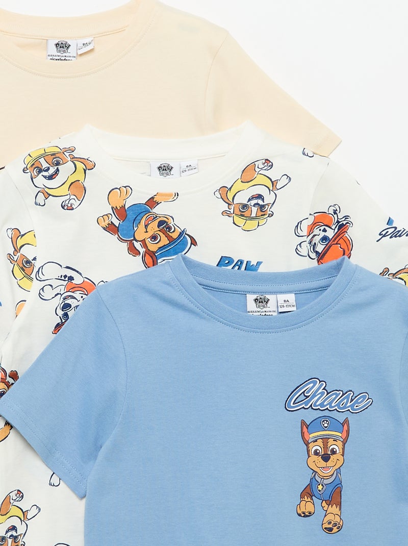 3-Pack 'Paw Patrol' Short-Sleeved T-shirts Blue - Kiabi