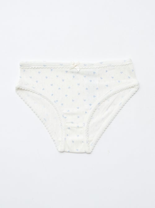 3-Pack Pointelle Knit Briefs - Kiabi